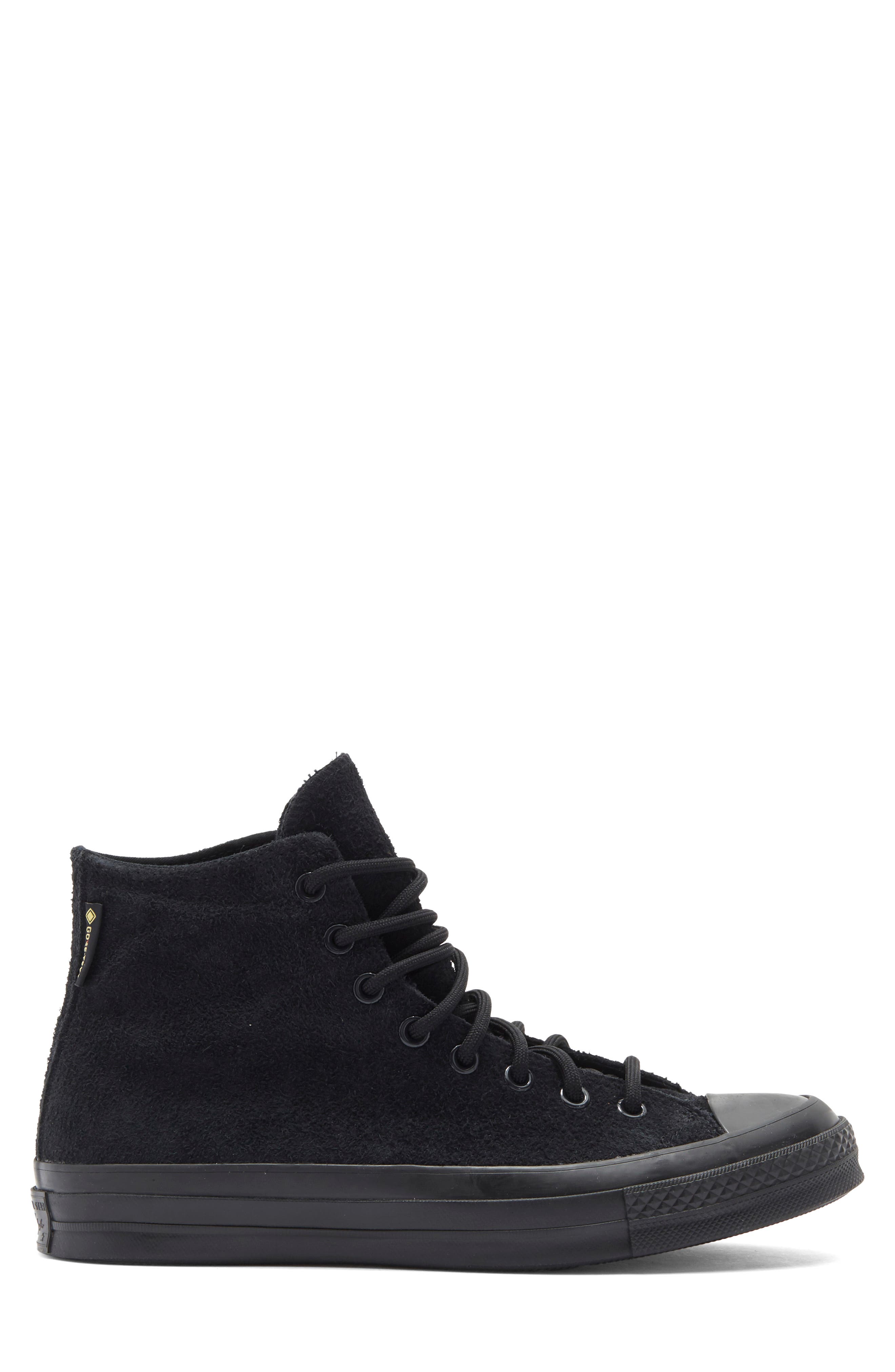 Chuck 70 Gore-Tex® Water Resistant High Top Sneaker, Alternate, color, BLACK/ BLACK/ BLACK