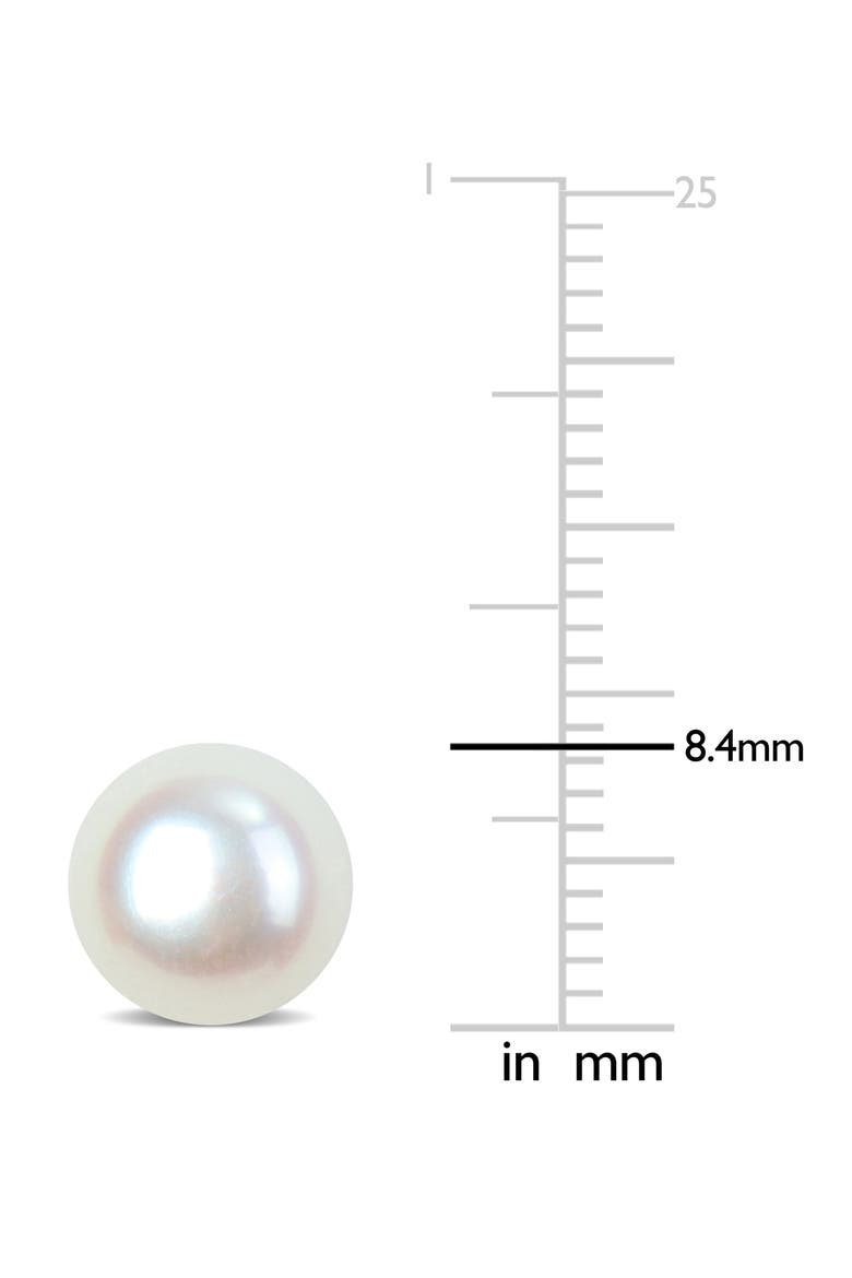 Sterling Silver Cultured Freshwater Pearl Stud Earrings, Alternate, color, WHITE