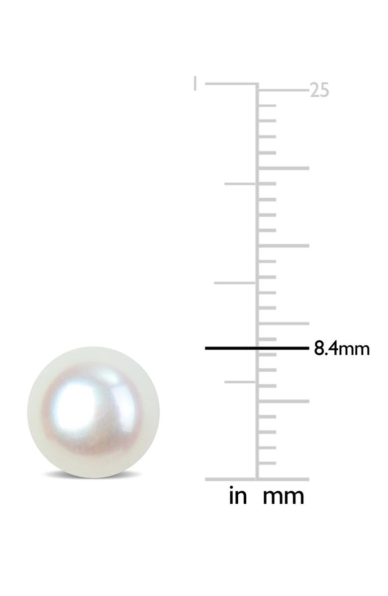 DELMAR Sterling Silver Cultured Freshwater Pearl Stud Earrings, Alternate, color, White