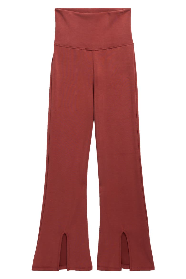 Kids' Cloud Foldover Pants, Main, color, HOT CHOCOLATE