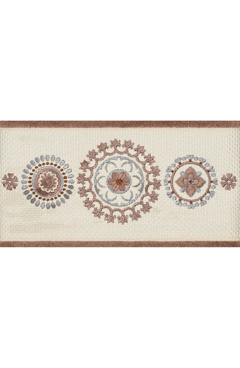 Linum Home Textiles Isabell 3-Piece Embellished Towel Set - Latte, Alternate, color, Latte