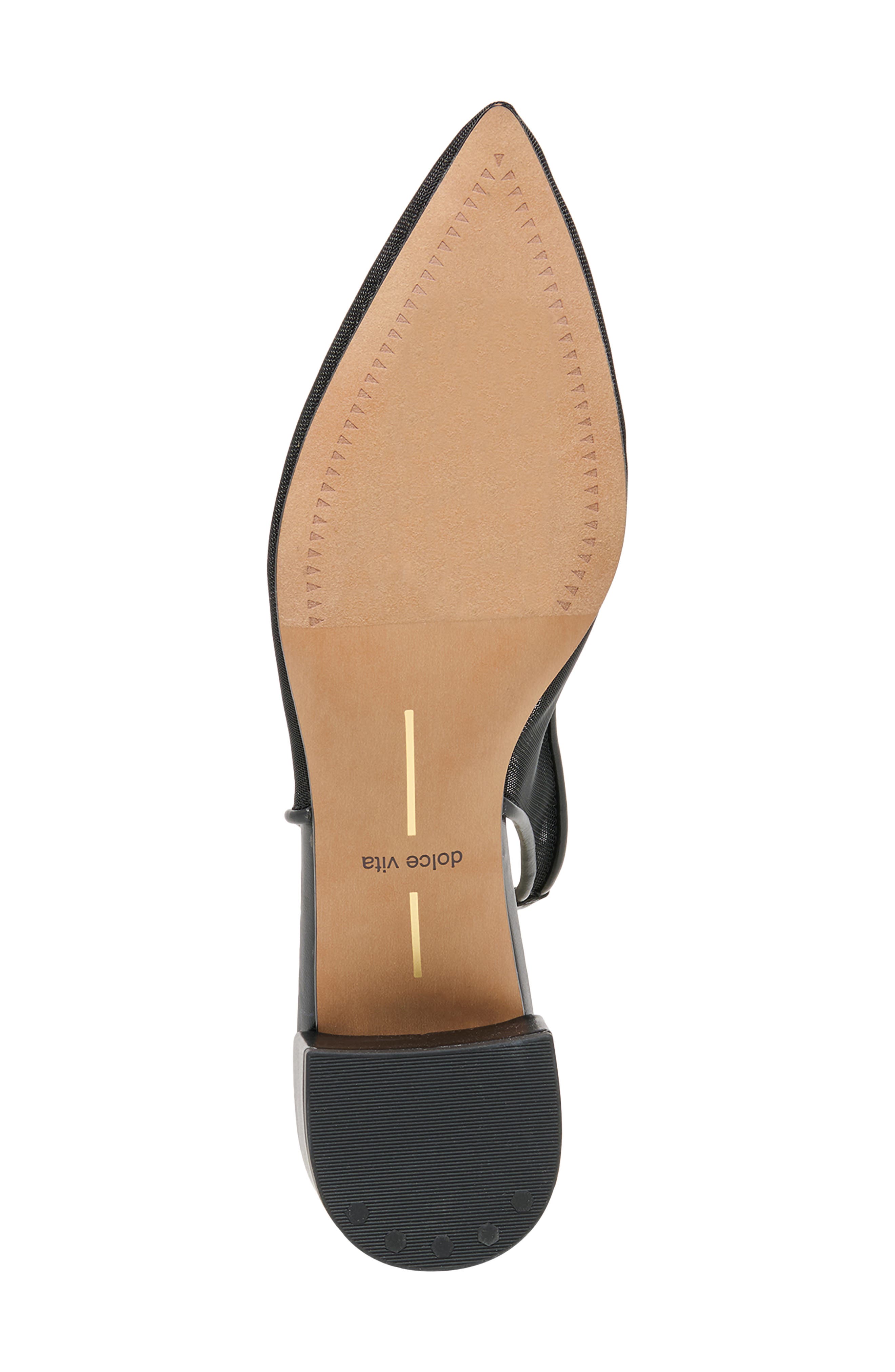 Dolce Vita Cenna Pointed Toe Slingback Pump, Alternate, color, Onyx Mesh