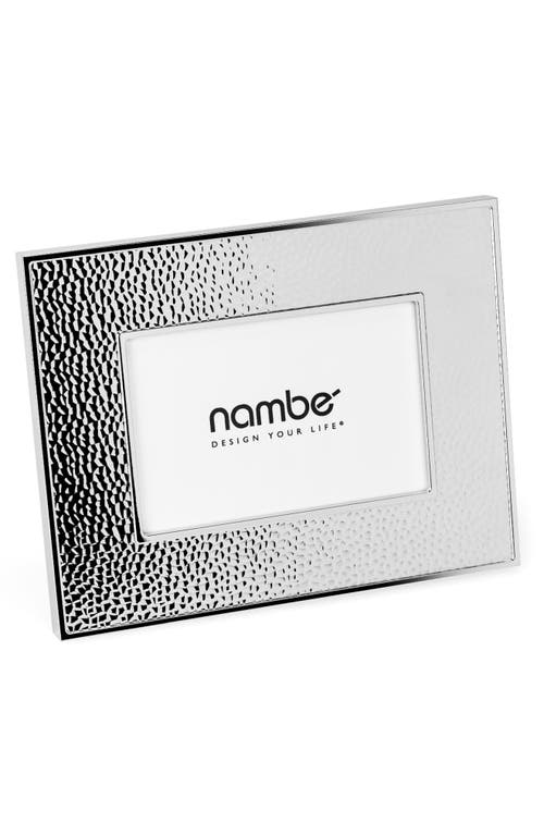 Nambe Nambé Hammered 4 X 6-inch Picture Frame In Silver