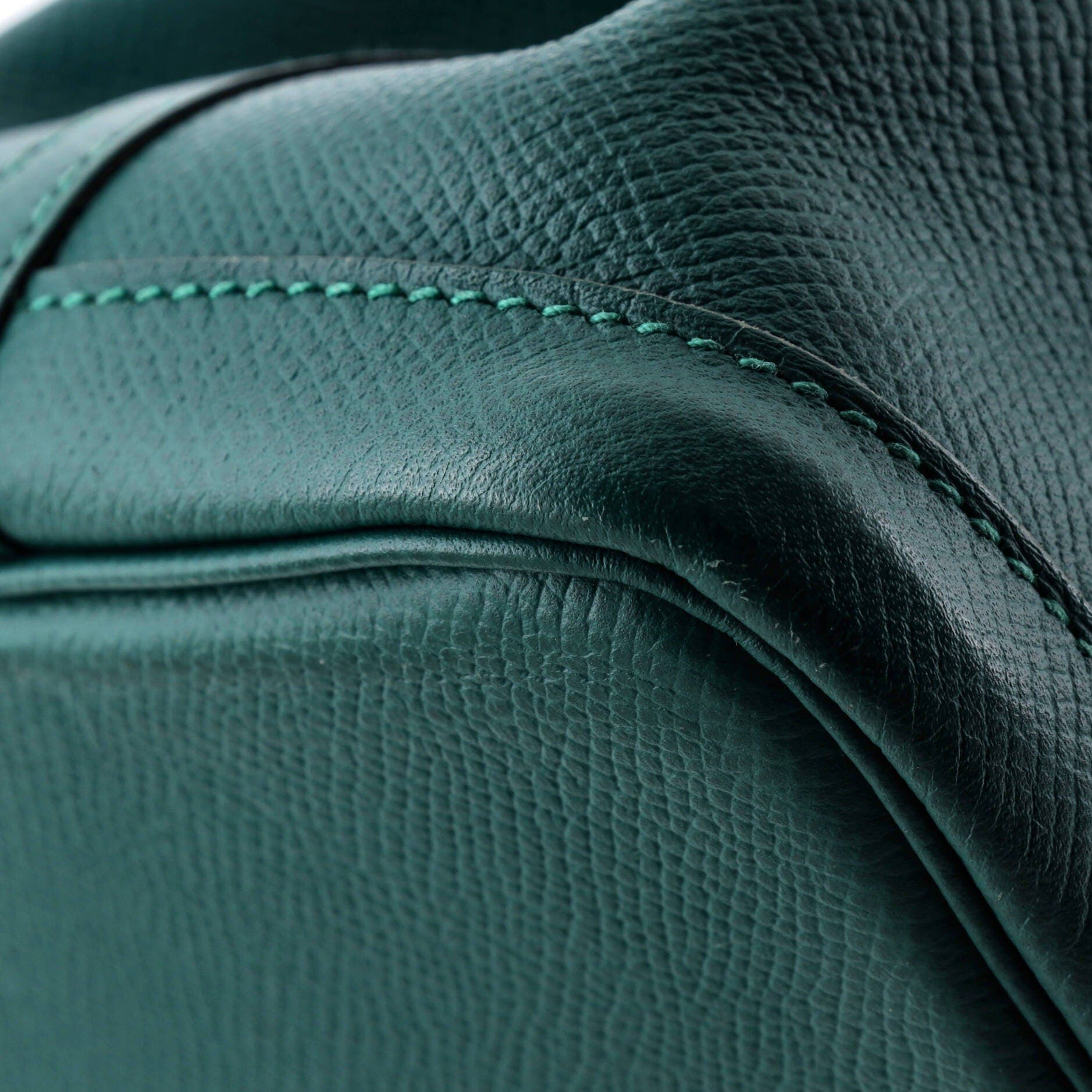 Pre-Owned Hermes Garden Party Tote Leather 30, Alternate, color, Malachite