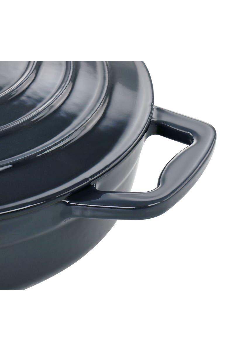 Megachef 2 Quart Round Enameled Cast Iron Braiser Pan, Alternate, color, 