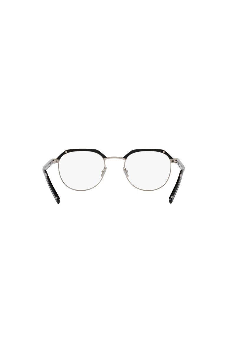 Saint Laurent 50mm Round optical glasses, Alternate, color, Black