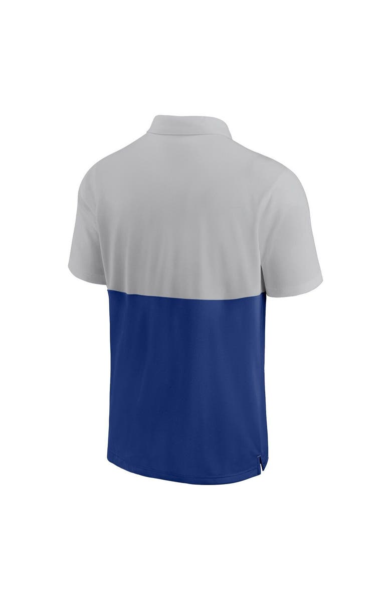 Nike Men's Nike Silver/Royal Chicago Cubs Team Baseline Striped Performance Polo, Alternate, color, 