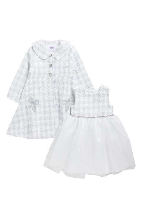 Kids' Bouclé Coat & Dress Set (Toddler & Little Kid)