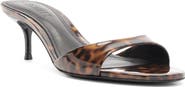 Schutz Sally Leather Peep Toe Sandal