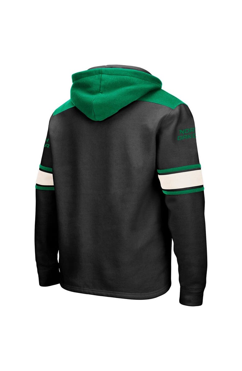 COLOSSEUM Men's Colosseum Black North Dakota 2.0 Lace-Up Pullover Hoodie, Alternate, color, 