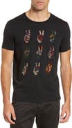 John Varvatos Star USA Peace Hand Embroidered T-Shirt