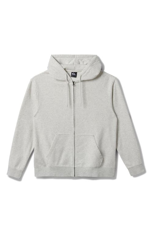 Quiksilver Saltwater Zip Hoodie In White/heather