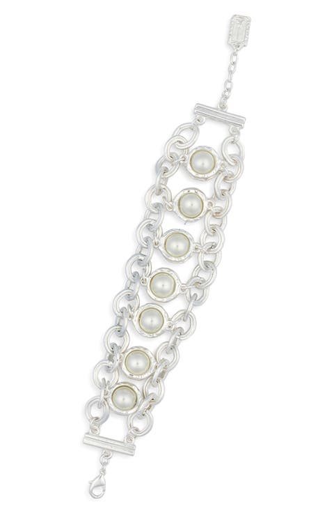 Milky Faux Pearl Bracelet
