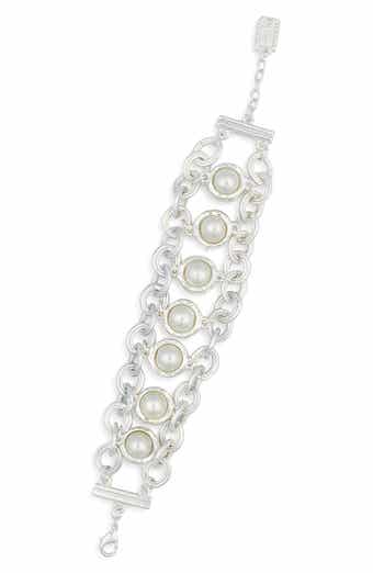 Milky Faux Pearl Bracelet