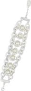 Karine Sultan Milky Faux Pearl Bracelet