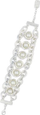 Karine Sultan Milky Faux Pearl Bracelet