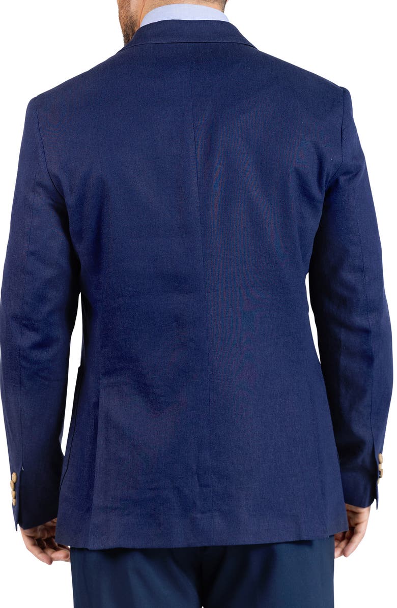 TailorByrd Textured Linen Blend Sport Coat, Alternate, color, Navy
