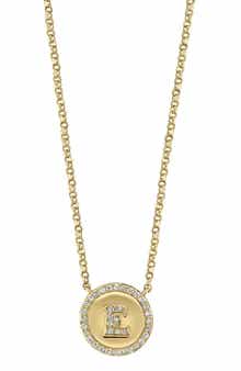 EFFY Diamond 'E' Initial Pendant Necklace