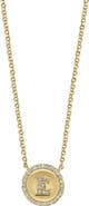 EFFY Diamond 'E' Initial Pendant Necklace