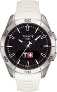 Tissot T-Touch Connect Sport Solar Smart Silicone Strap Watch, 43.75mm