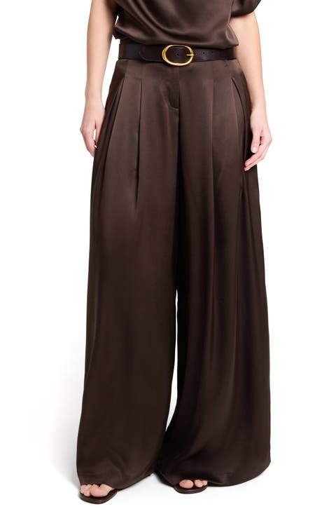 Drew Stretch Silk Wide Leg Pants