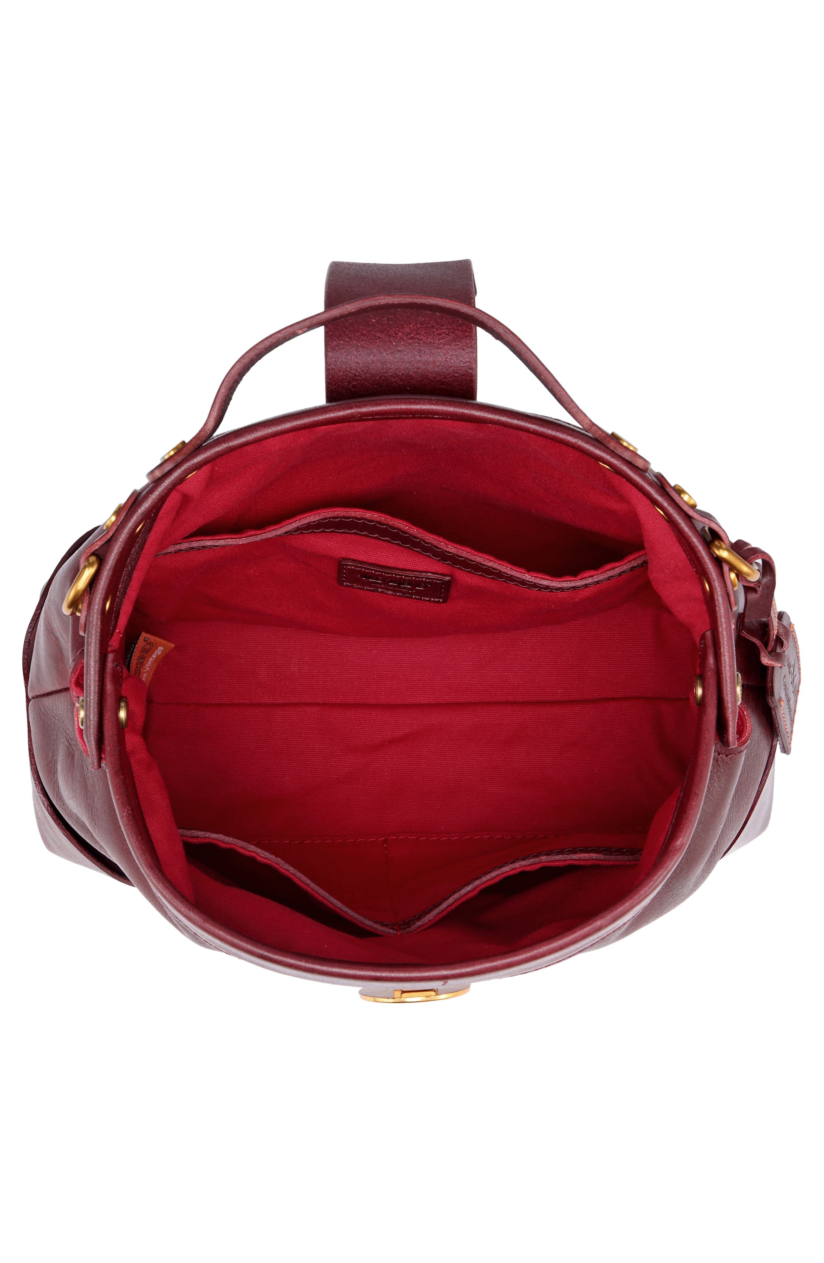 Soul Leather Crossbody Bag, Alternate, color, BURGUNDY