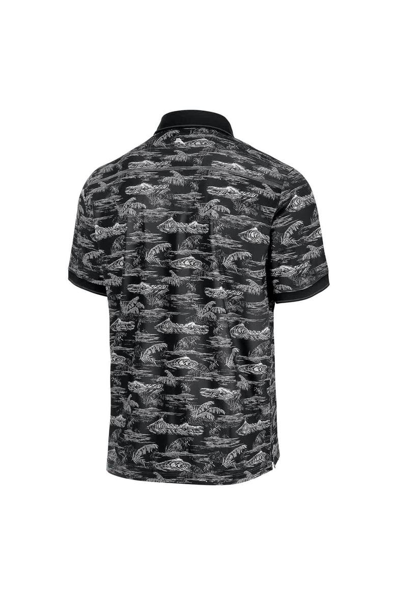 Men's Tommy Bahama Black Kansas Jayhawks Sport Bay View IslandZone Polo, Alternate, color, Black