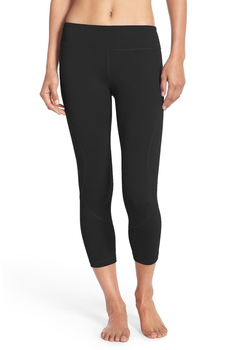 'Live In - Inspire' Slim Fit Capris, Main, color, BLUE GREECE TERRA