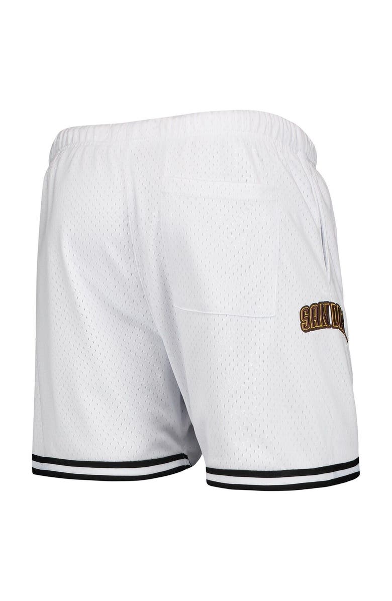 PRO STANDARD Men's Pro Standard White San Diego Padres Logo Mesh Shorts, Alternate, color, White