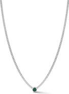 GLAZE JEWELRY Cubic Zirconia Curb Chain Necklace