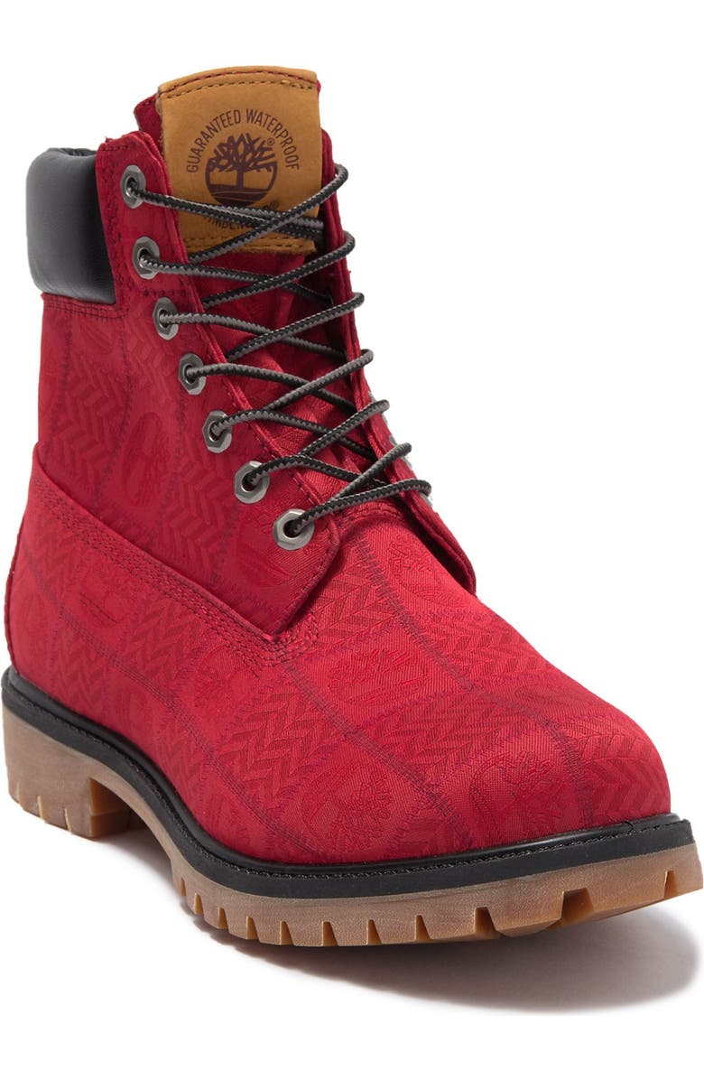 Checker Pattern Timberlands Timberland Premium Logo Pattern Boot | Nordstromrack