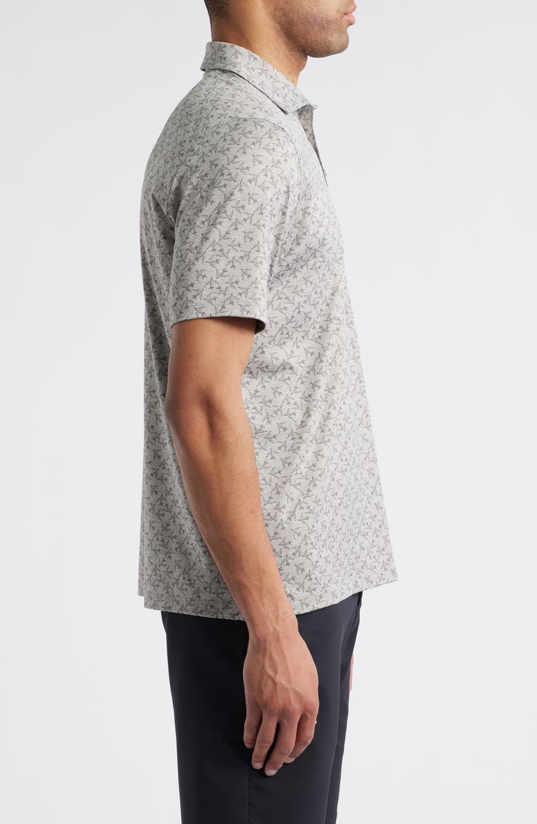 Johnston & Murphy XC4<sup>®</sup> + Cool Degree<sup>™</sup> Performance Golf Polo, Alternate, color, Airplane/ Light Gray