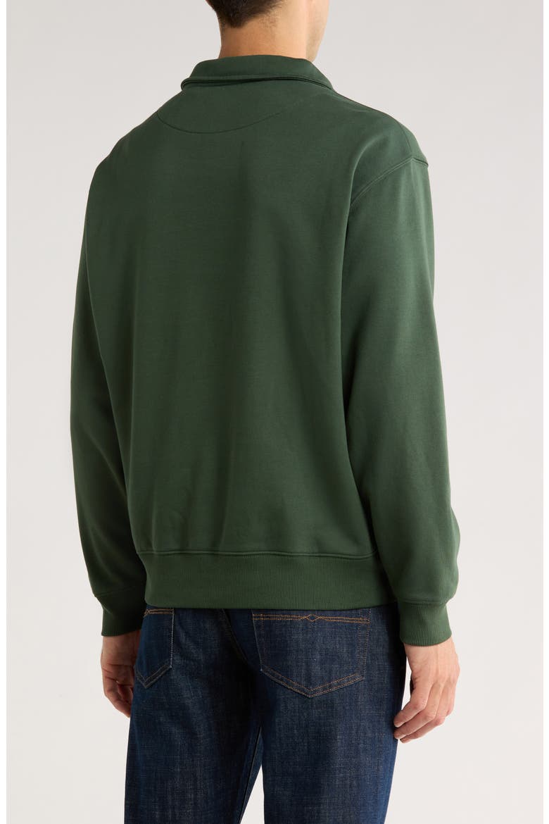 Bayview Road Quarter-Zip Pullover Sweatshirt, Alternate, color, FOREST