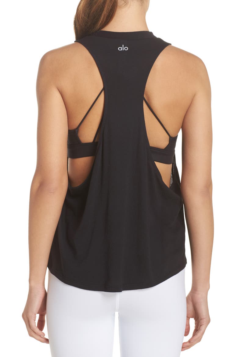 Flex Tank, Alternate, color, BLACK