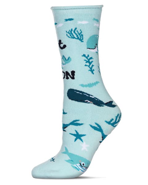 Big Kid's Get Whale Soon Greeting Card Crew Socks