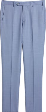 Zanella Parker Flat Front Wool Dress Pants