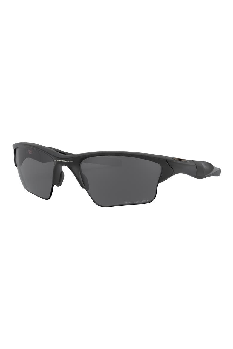 Half Jacket® 2.0 62mm Polarized Rectangular Sunglasses, Alternate, color, MATTE BLACK