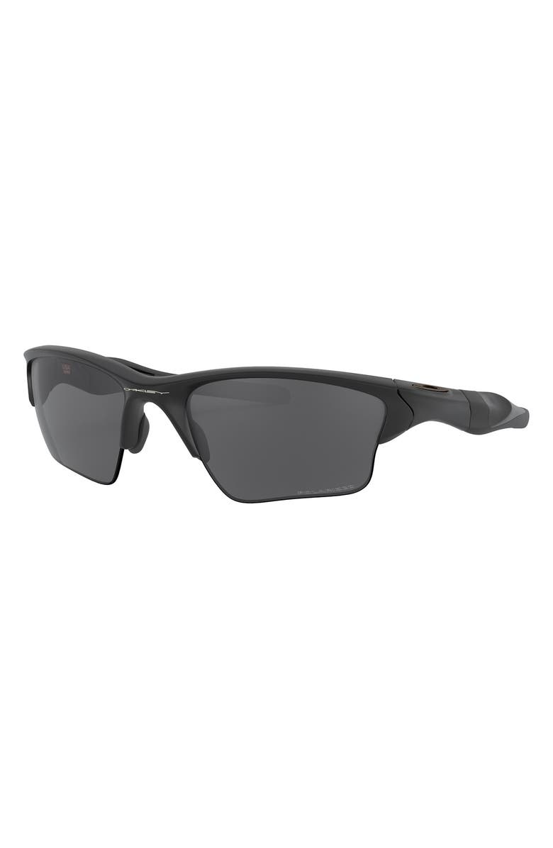 Oakley Half Jacket<sup>®</sup> 2.0 62mm Polarized Rectangular Sunglasses, Alternate, color, Matte Black