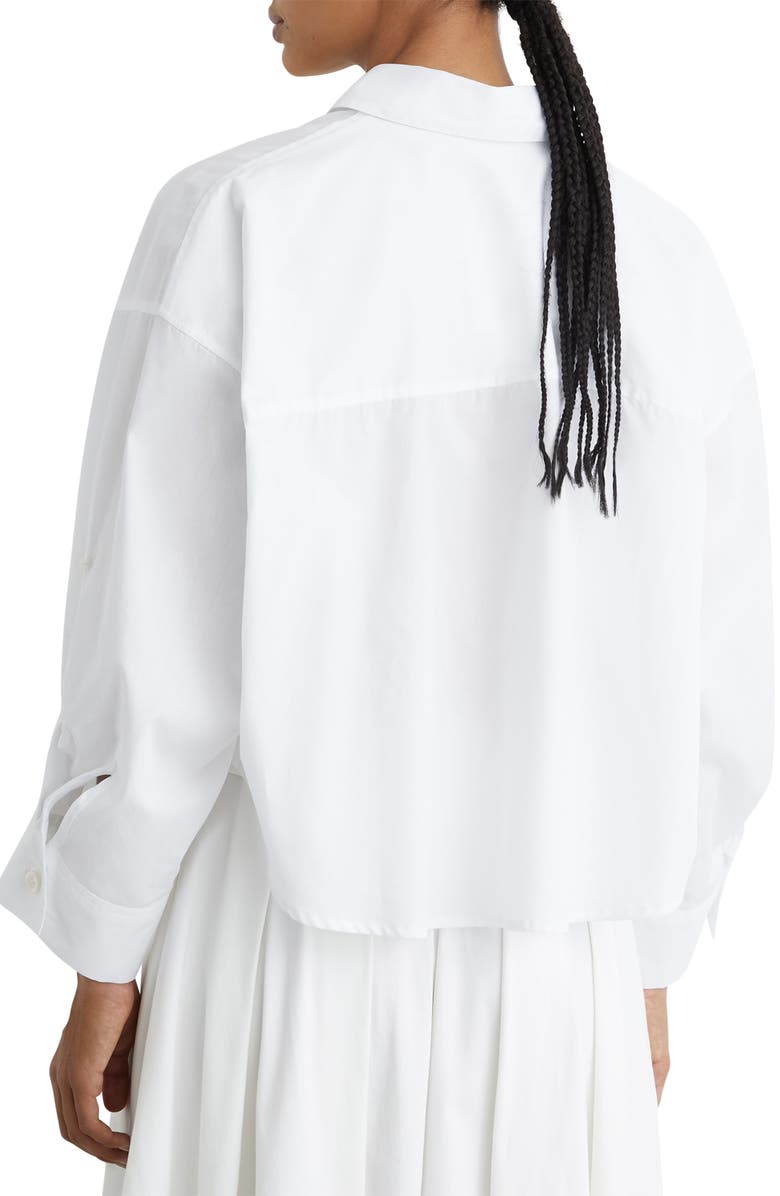 Reiss Solenge Cotton Shirt, Alternate, color, White