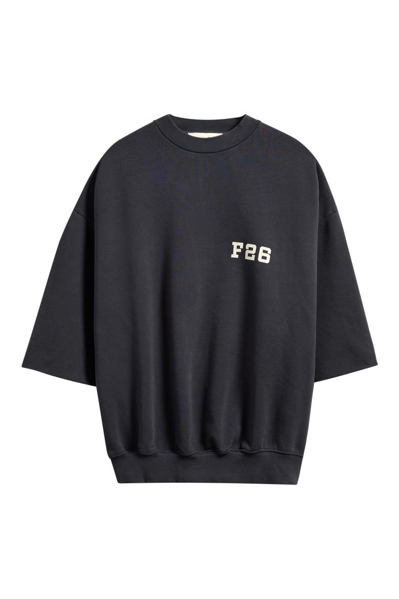 Three-Quarter Sleeve Sweatshirt, Alternate, color, WASHED IRON GREY