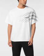 PLEIN SPORT Round Neck T-Shirt Scratch Men