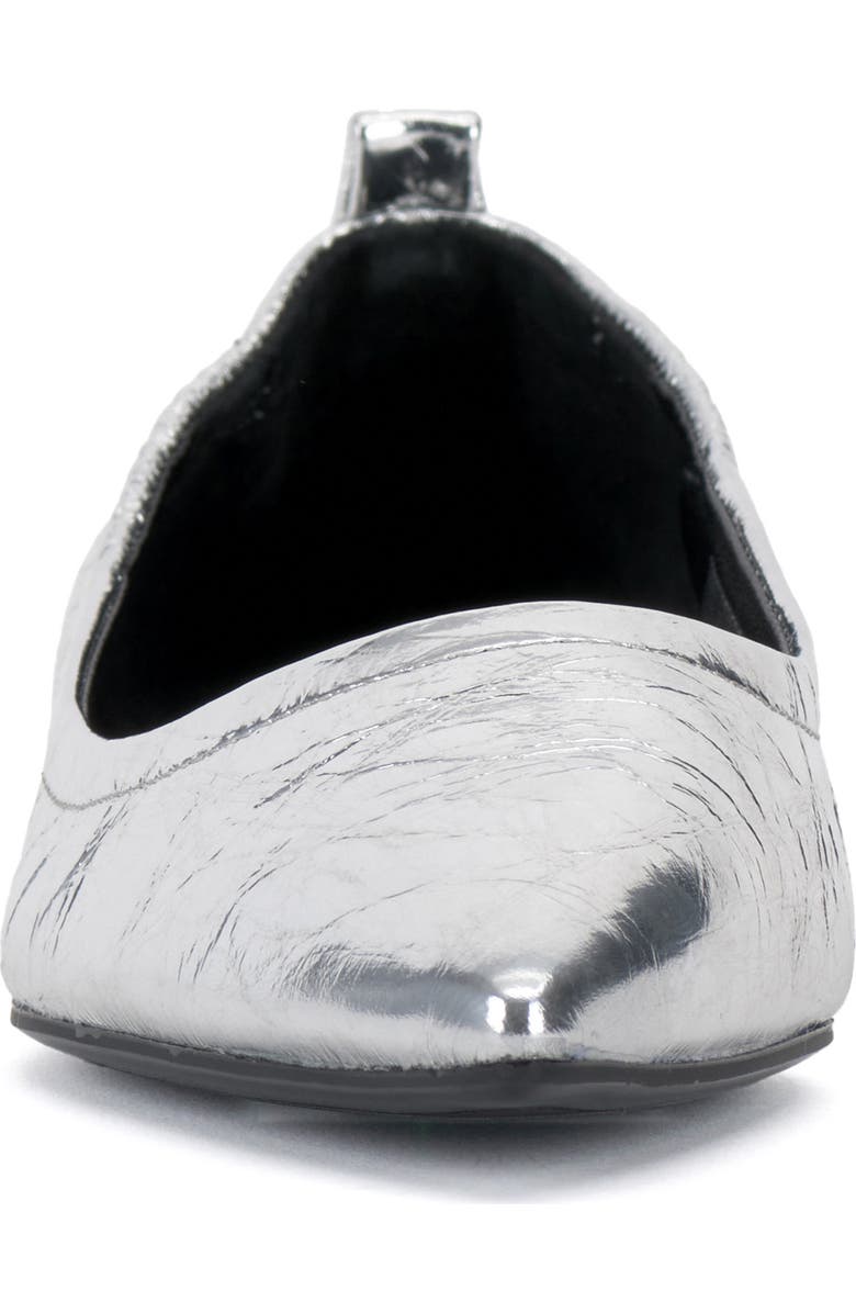 Vince Camuto Ashleah Pointed Toe Flat, Alternate, color, Silver