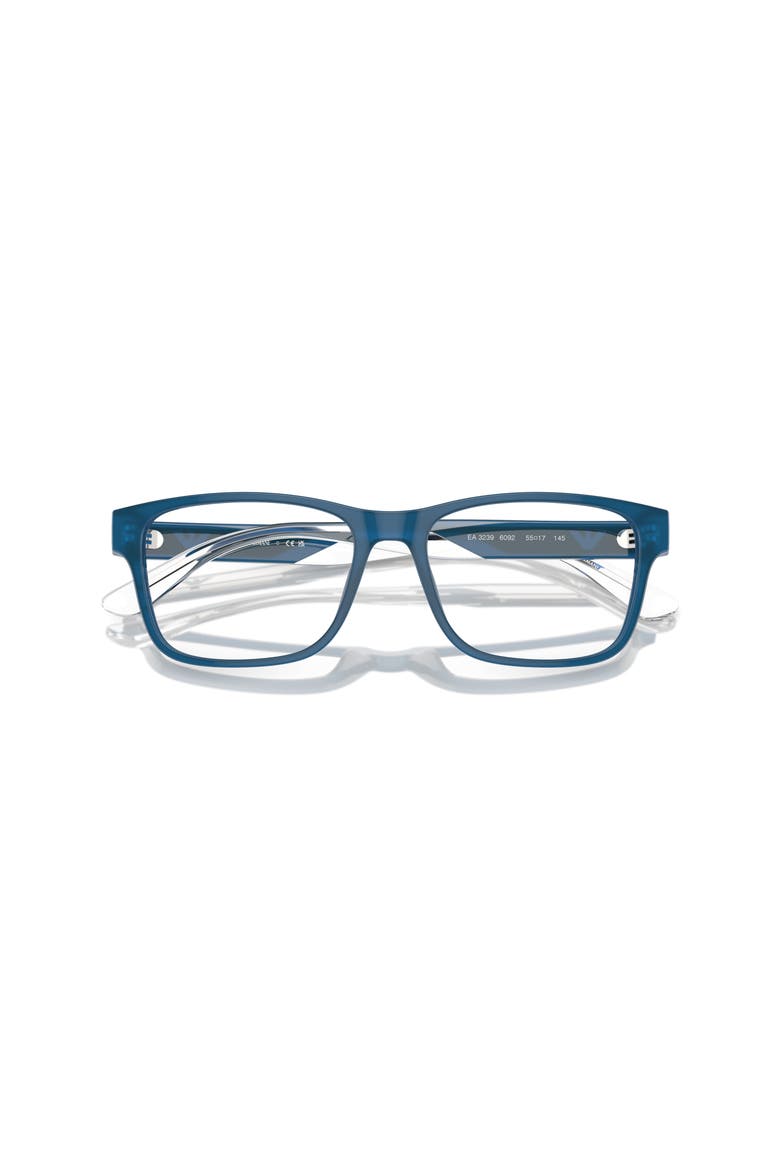 53mm Rectangle optical glasses, Alternate, color, Blue