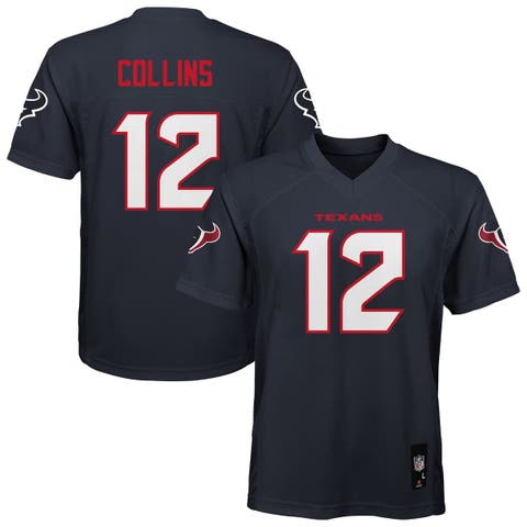 Youth Nico Collins Navy Houston Texans Replica Player Jersey