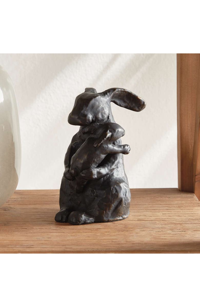 Napa Home & Garden Mother Rabbit Sculpture, Alternate, color, Black