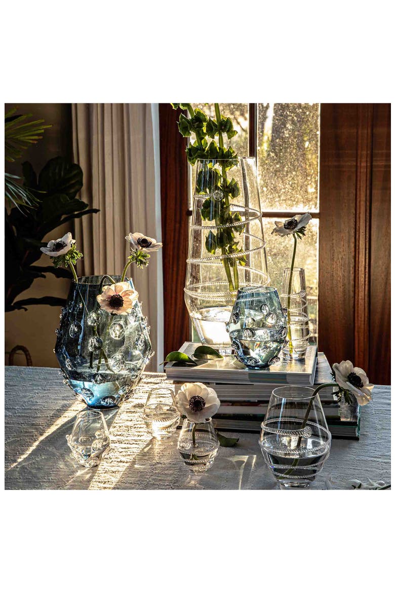 Set of 3 Mini Vases, Alternate, color, CLEAR