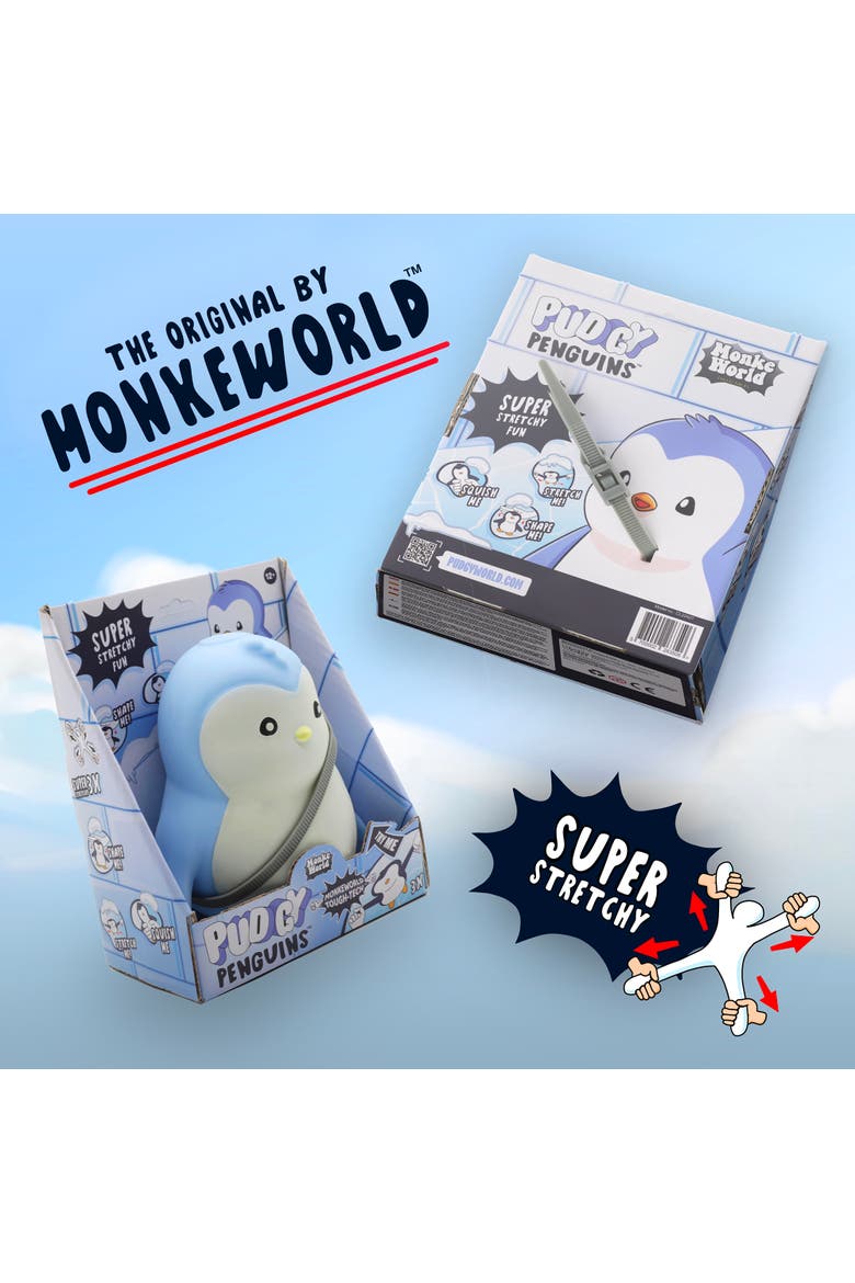 Monkeworld Fidget Toy Blue Plush, Alternate, color, Blue