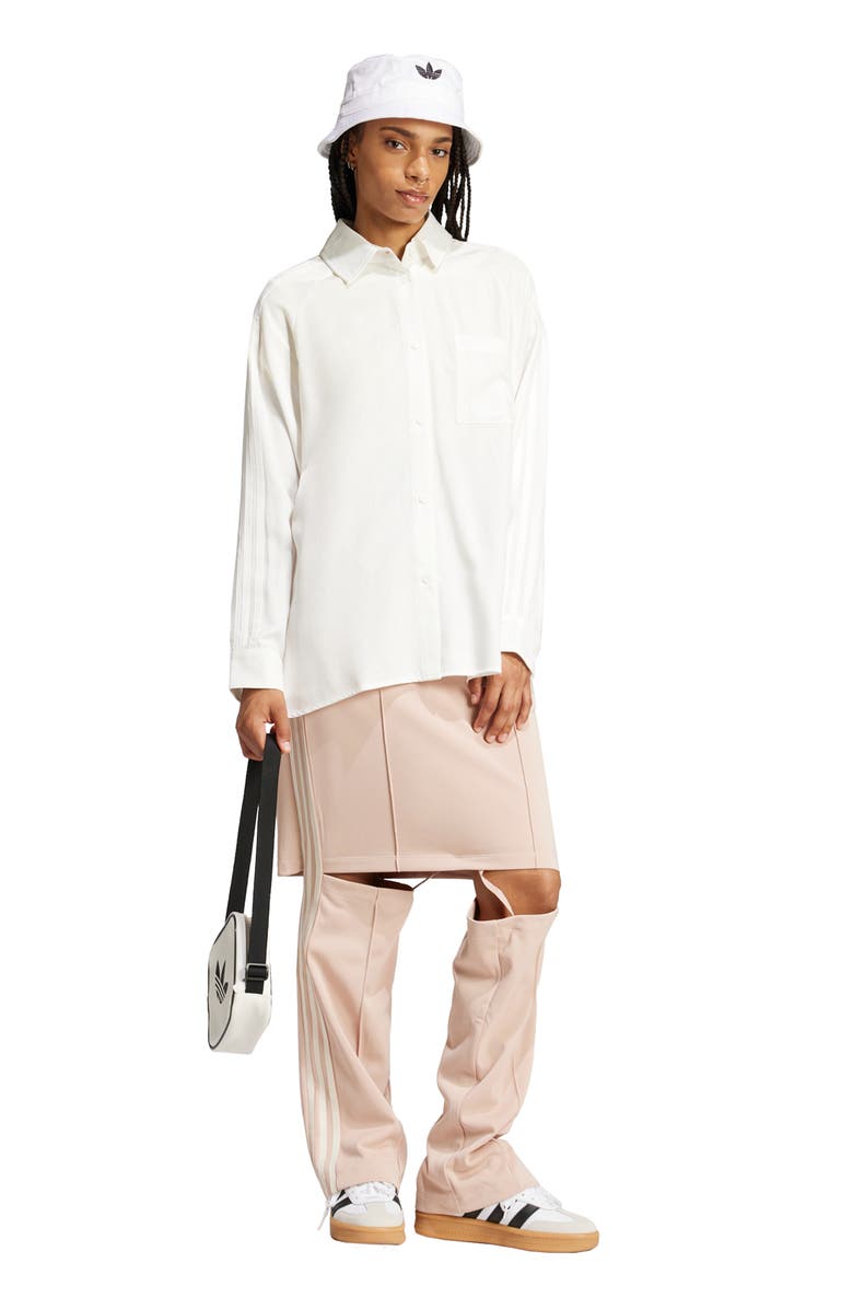 adidas Originals P Ess Relaxed Button-Up Shirt, Alternate, color, 