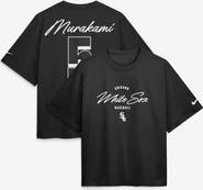 Nike Women's Nike Munetaka Murakami Black Chicago White Sox Premium Essentials Boxy Name & Number T-Shirt