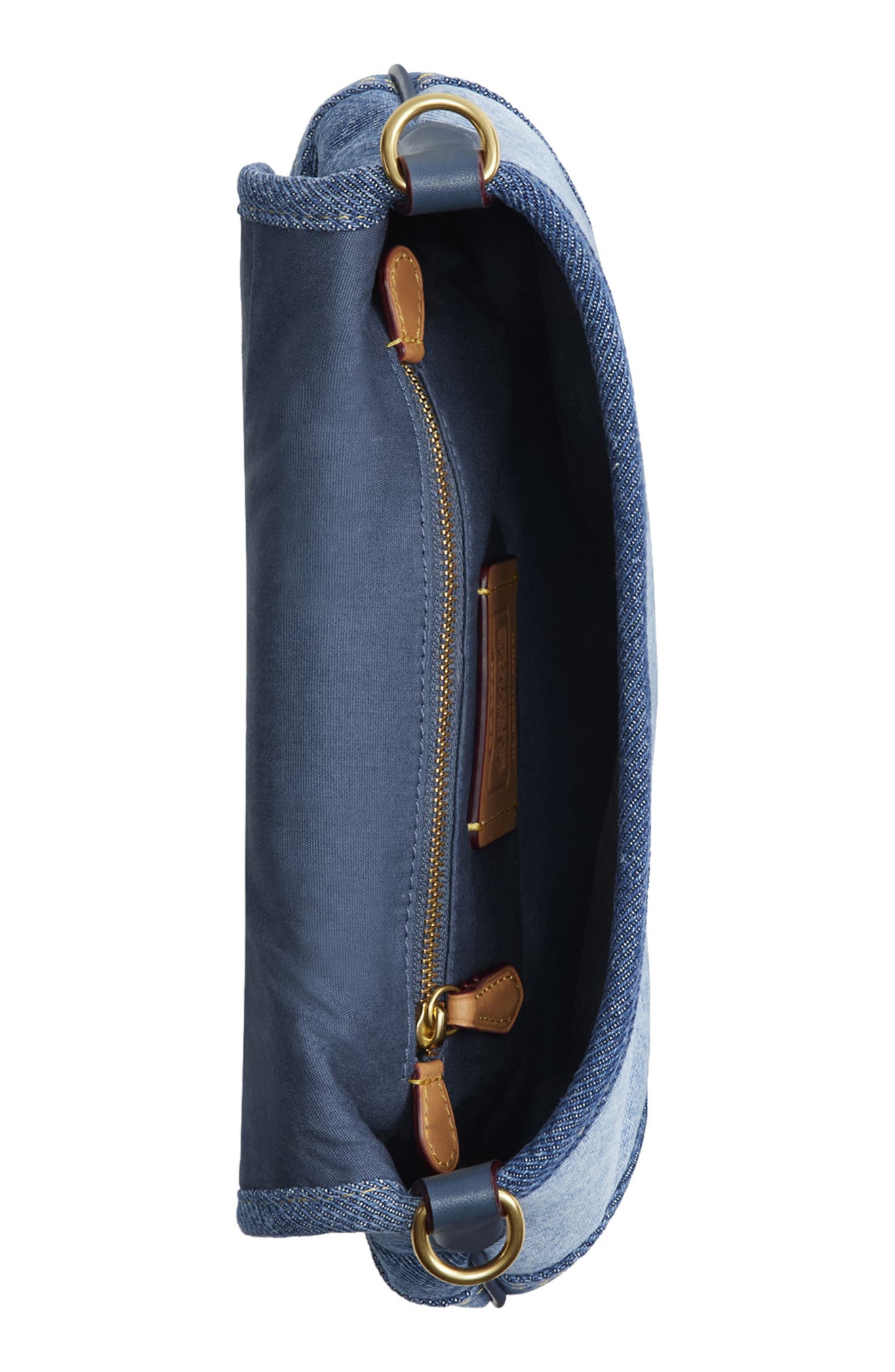 COACH Denim Soho Shoulder Bag, Alternate, color, 